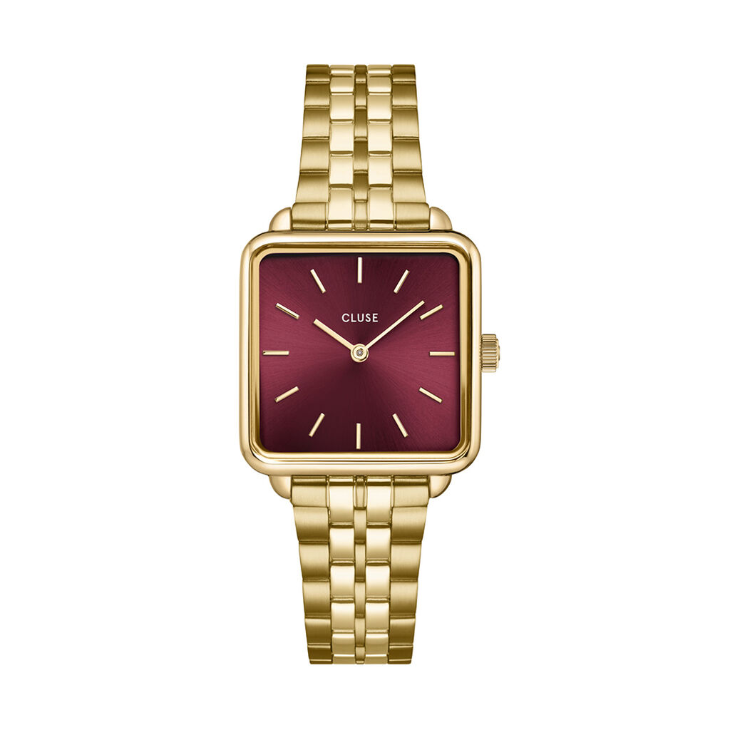 Montre Cluse La T&eacute;tragone Cerise - Montres &eacute;tanches Femme | Marc Orian