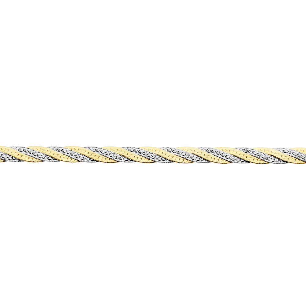 Collier Argent Bicolore Akio - Chaines Femme | Marc Orian