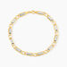 Bracelet Danae Plaquette Or Bicolore - Bracelets mailles Homme | Marc Orian