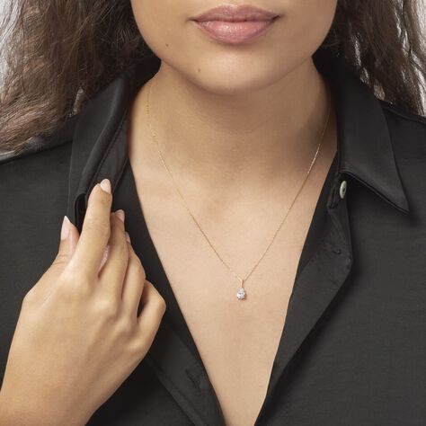 Collier Goutte Or Jaune Oxyde De Zirconium - Colliers Femme | Marc Orian
