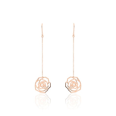 Boucles D'oreilles Pendantes Or Rose - Pendantes Femme | Marc Orian
