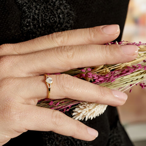 Bague Grishilda Or Jaune Oxyde Oxyde - Bagues Solitaire Femme | Marc Orian