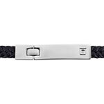 Bracelet Phebus Him Casual Acier Blanc Diamant - Bracelets cuir Homme | Marc Orian
