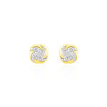 Boucles D'oreilles Puces Maryanna Or Jaune Diamant - Puces Femme | Marc Orian