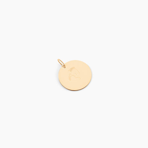 Pendentif Pastille Or Jaune - Bijoux personnalisés Enfant | Marc Orian