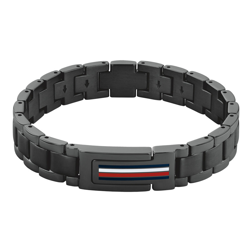 Bracelet Tommy Hilfiger Mason Acier Noir - Bracelets cha&icirc;nes Homme | Marc Orian
