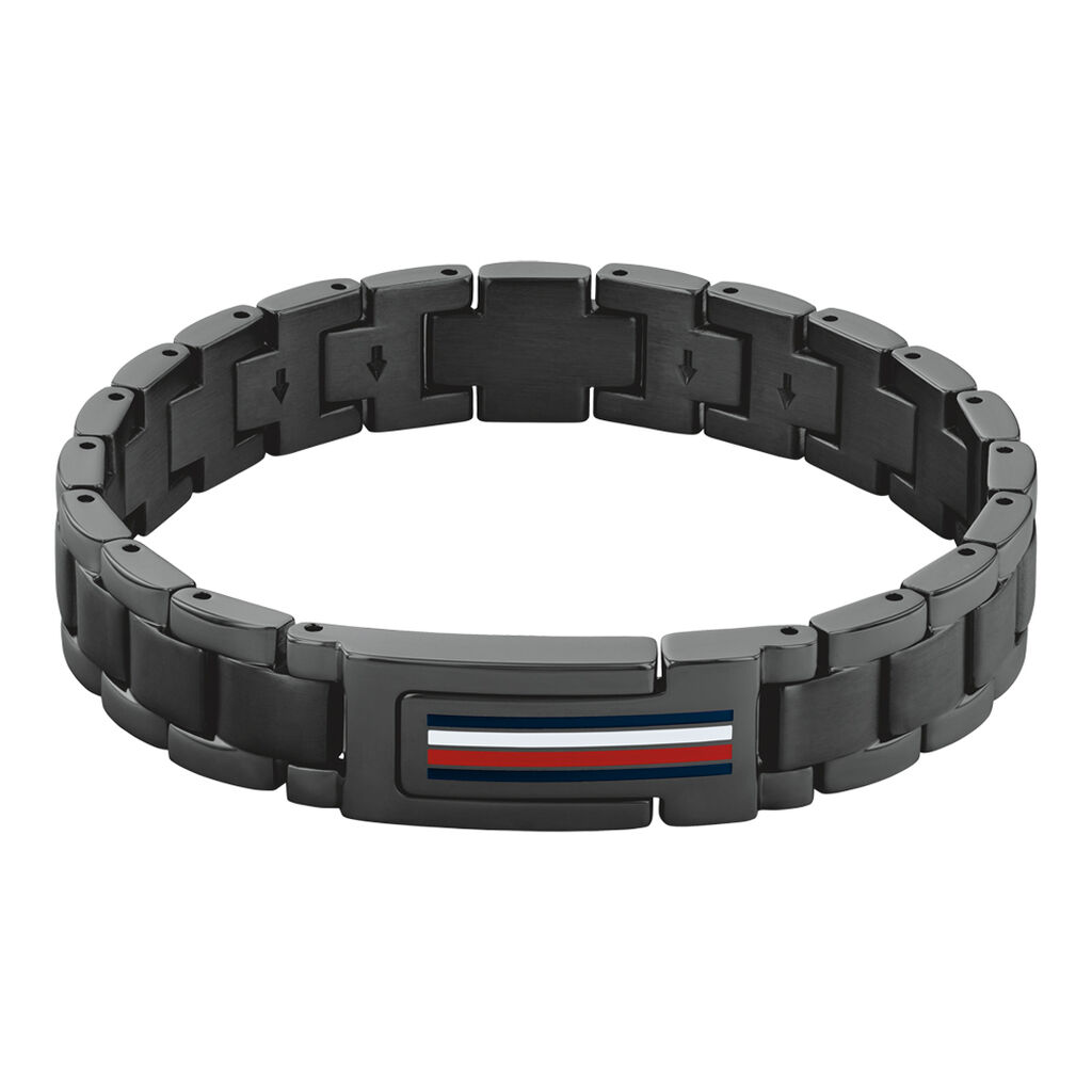 Bracelet Tommy Hilfiger Mason Acier Noir - Bracelets cha&icirc;nes Homme | Marc Orian