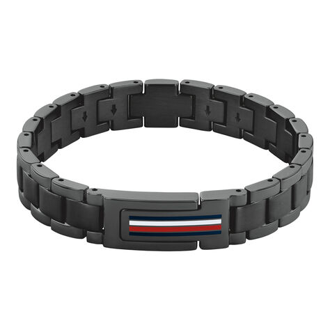 Bracelet Tommy Hilfiger Mason Acier Noir - Bracelets cha&icirc;nes Homme | Marc Orian