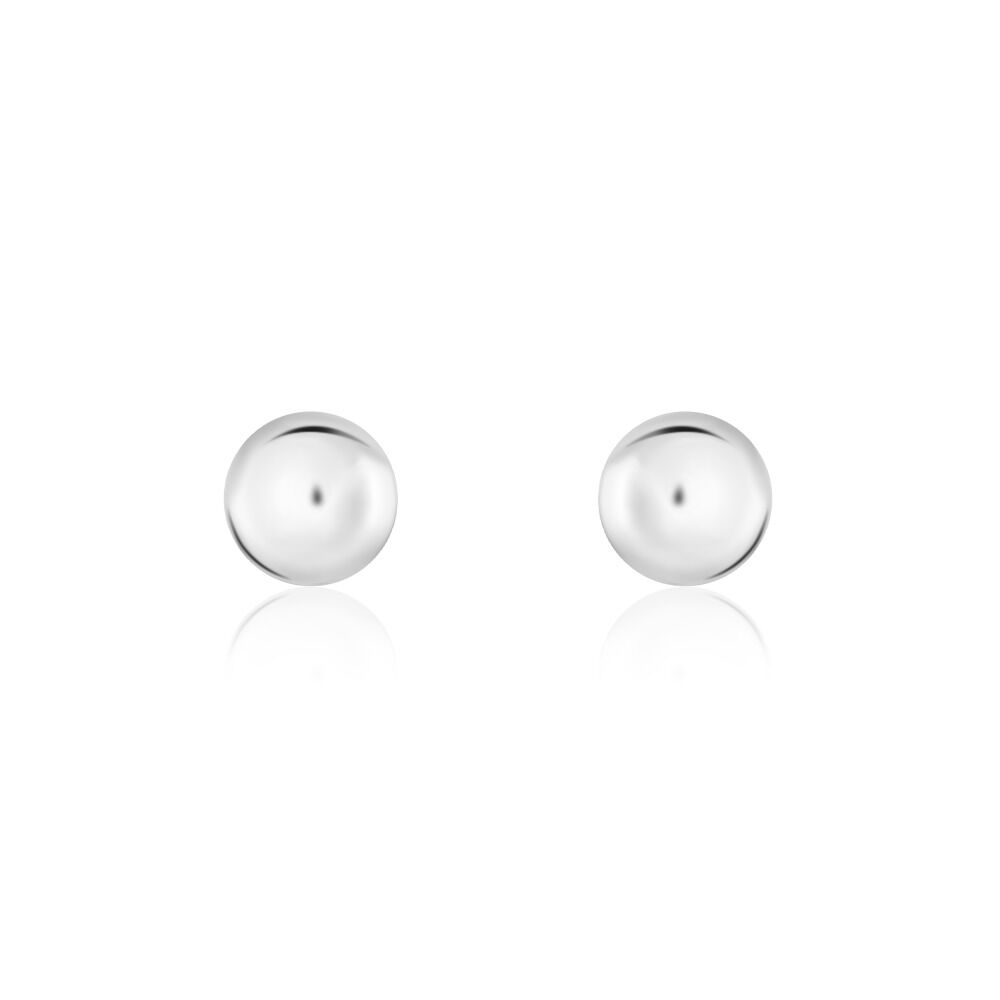 Boucles D'oreilles Puces Virgie Argent Blanc - Puces Femme | Marc Orian