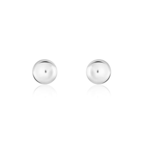 Boucles D'oreilles Puces Virgie Argent Blanc - Puces Femme | Marc Orian