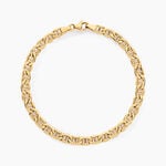 Bracelet Capucin Or Jaune Maille Marine Plate - Bracelets mailles Femme | Marc Orian