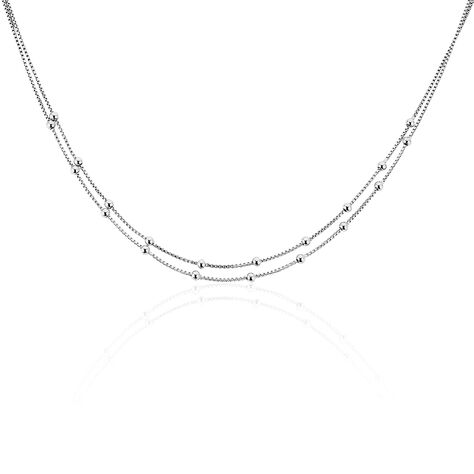 Collier Tounes Argent Blanc - Colliers Femme | Marc Orian