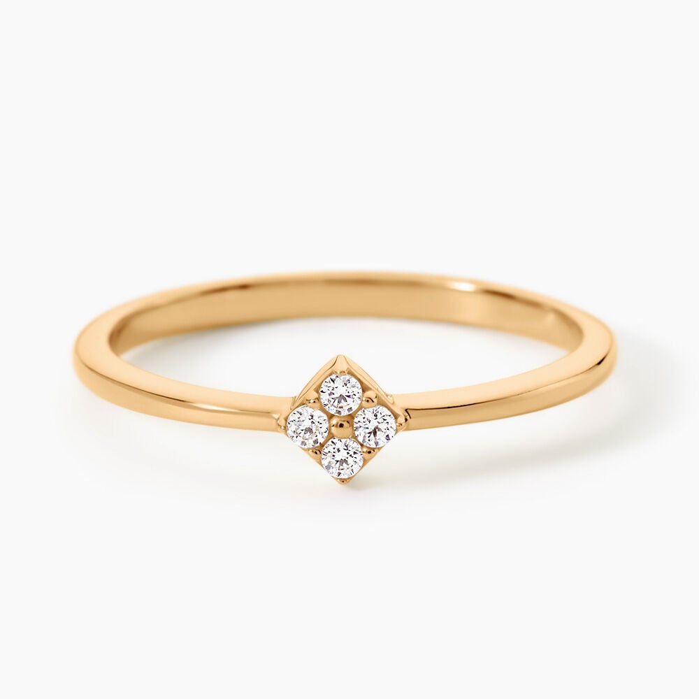 Bague Jil Plaqu&eacute; Or Jaune Oxyde De Zirconium - Bijoux fantaisie Femme | Marc Orian