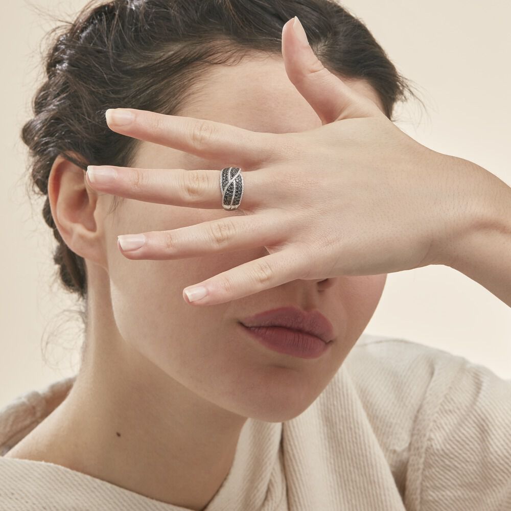 Bague Leonie Or Blanc Diamant - Bagues pierres précieuses Femme | Marc Orian