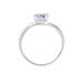Bague Loriane Or Blanc Amethyste Et Oxyde De Zirconium - Bagues pierres fines Femme | Marc Orian