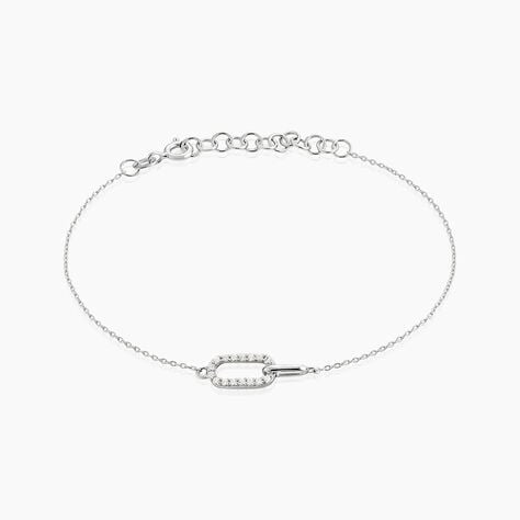Bracelet Tracee Argent Blanc Oxyde De Zirconium - Bracelets fantaisie Femme | Marc Orian