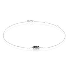 Bracelet Trinitie Or Blanc Saphir Diamant - Bracelets chaînes Femme | Marc Orian