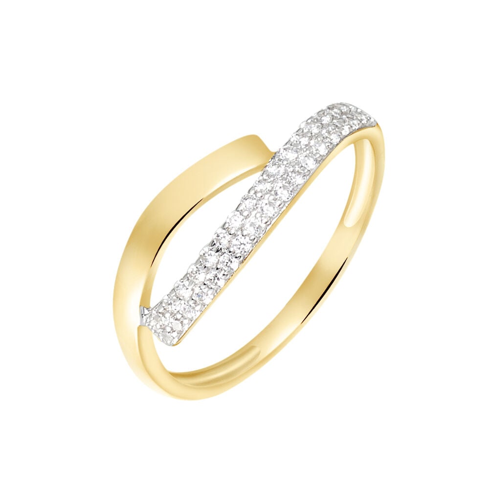 Bague Vero Or Jaune Oxyde De Zirconium - Bagues avec pierre Femme | Marc Orian