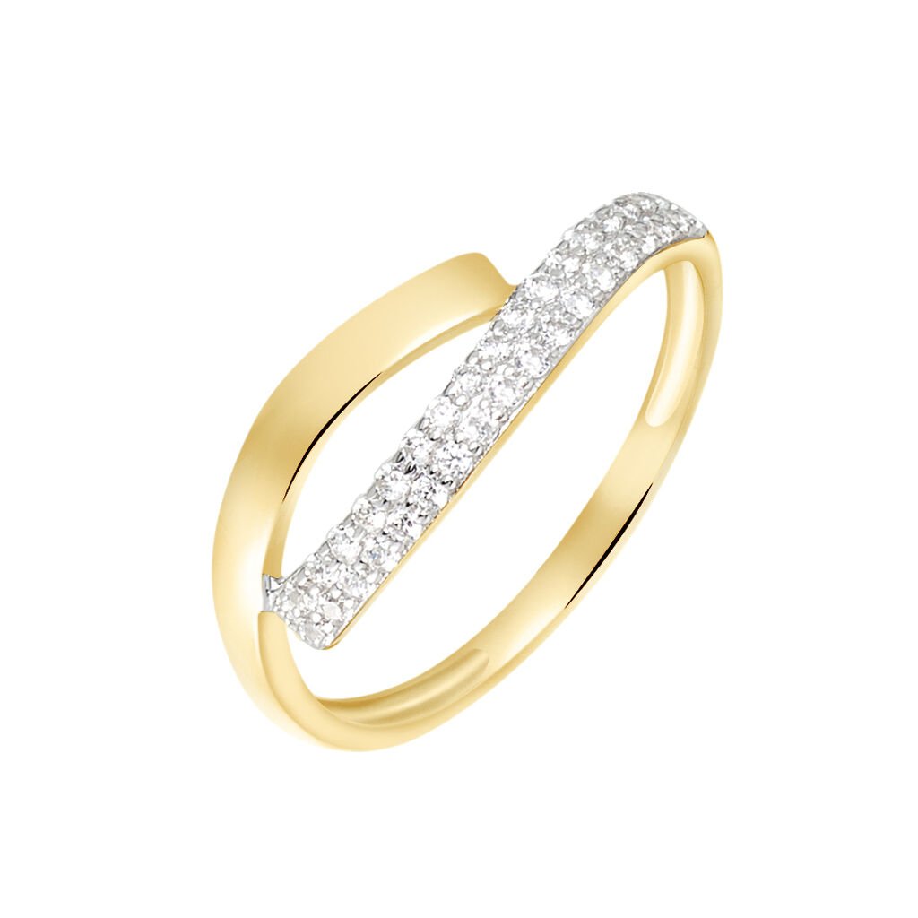Bague Vero Or Jaune Oxyde De Zirconium - Bagues avec pierre Femme | Marc Orian