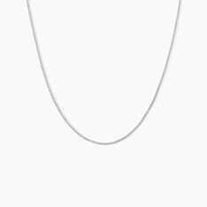 Chaîne Iris Maille Gourmette Or Blanc - Chaines Femme | Marc Orian