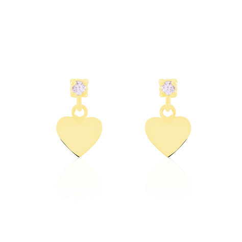 Boucles D'oreilles Pendantes Or Jaune Marie Lou Oxyde De Zirconium - Pendantes Enfant | Marc Orian