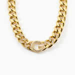 Collier Guess G Crystal Acier Jaune Oxyde De Zirconium - Colliers avec pierres Femme | Marc Orian