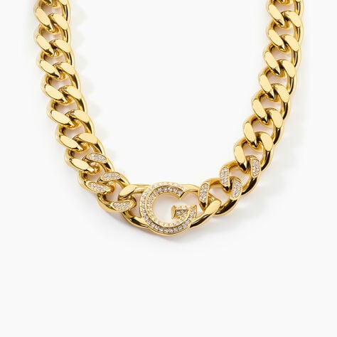 Collier Guess G Crystal Acier Jaune Oxyde De Zirconium - Colliers avec pierres Femme | Marc Orian