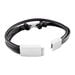 Bracelet Acier Blanc Stephanos - Bracelets cuir Homme | Marc Orian