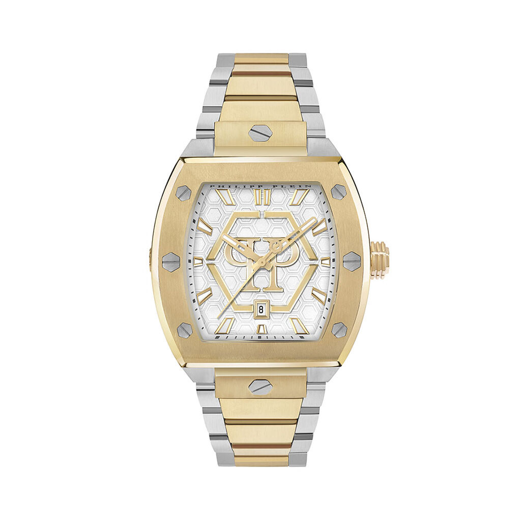Montre Philipp Plein Hexagon Phantom Argent&eacute; - Montres &eacute;tanches Homme | Marc Orian