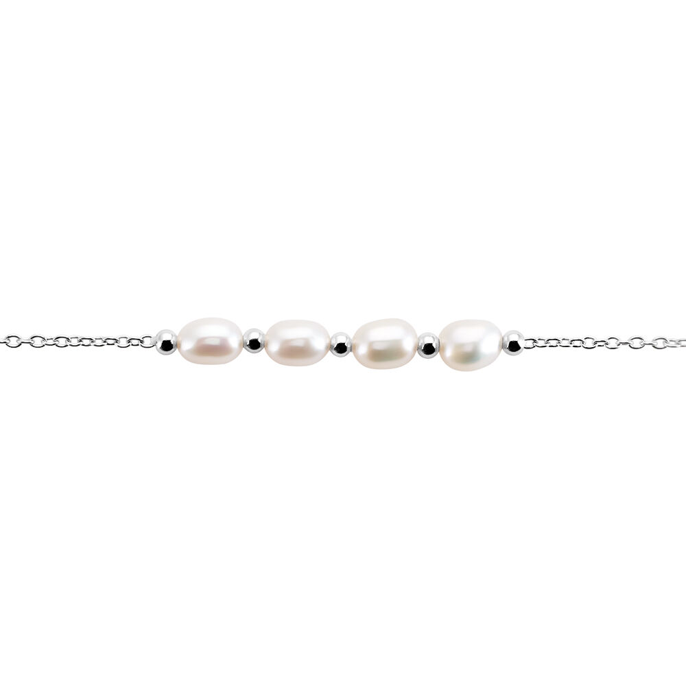 Bracelet Flawless Argent Blanc Perle De Culture - Bracelets chaînes Femme | Marc Orian