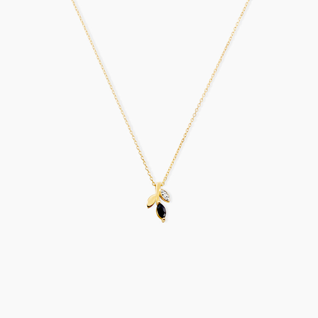 Collier Bendt Or Jaune Saphir Diamant - Colliers avec pierres Femme | Marc Orian