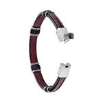 Bracelet Acier Blanc Jeff - Bracelets cuir Homme | Marc Orian