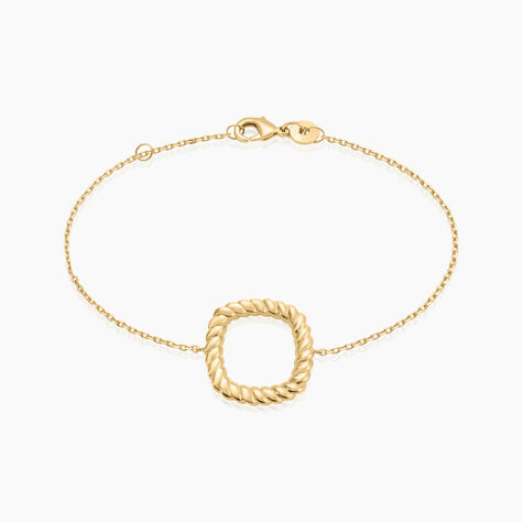 Bracelet Monifa Plaque Or Jaune - Bracelets chaînes Femme | Marc Orian