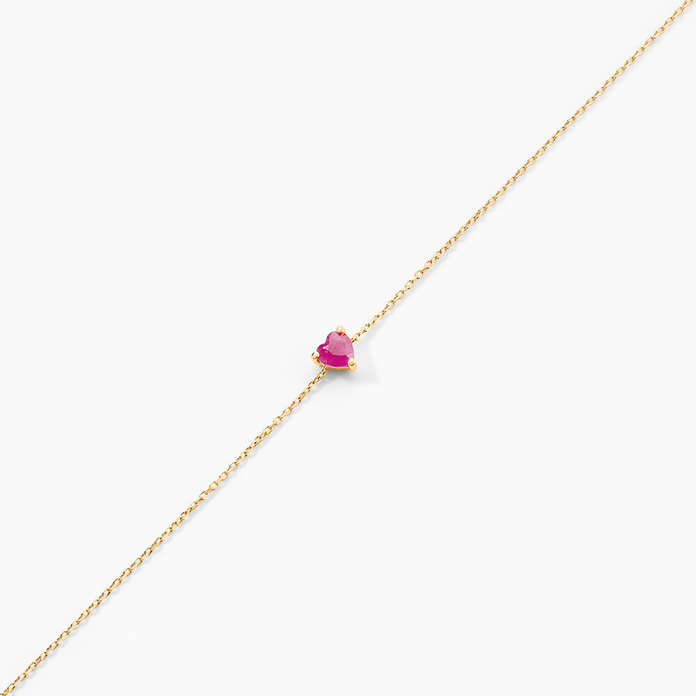 Bracelet Livius Or Jaune Rubis - Bracelets chaînes Femme | Marc Orian