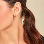 Cr&eacute;oles Aretha Argent Blanc Diamant Synth&eacute;tique - Cr&eacute;oles Femme | Marc Orian