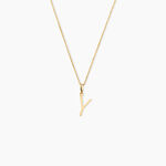 Pendentif Ionia Lettre Or Jaune - Pendentifs Famille | Marc Orian