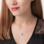 Collier Or Blanc Topaze Et Saphir - Colliers avec pierres Femme | Marc Orian