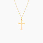 Pendentif Benny Croix Ciselee Or Jaune - Pendentifs Famille | Marc Orian