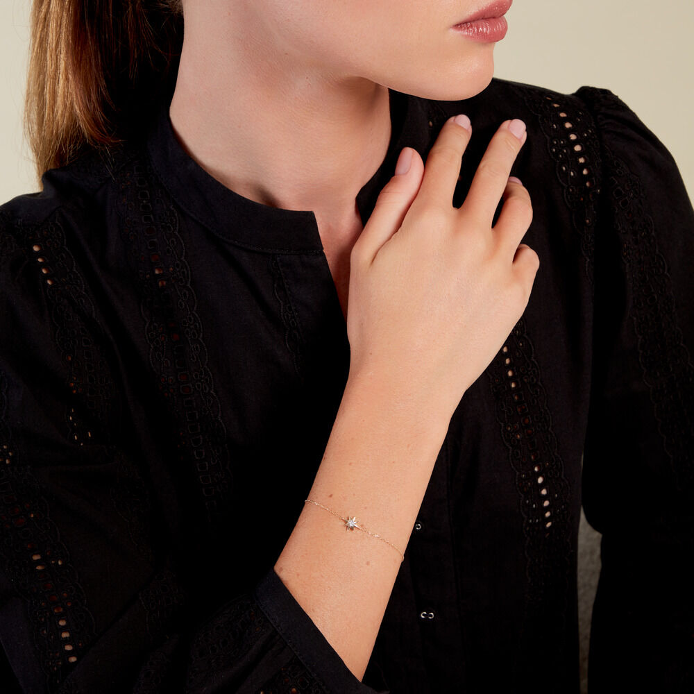 Bracelet Confucius Or Jaune Diamant - Bracelets chaînes Femme | Marc Orian