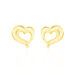 Boucles D'oreilles Puces Anne-maudae Coeurs Or Jaune - Puces Femme | Marc Orian