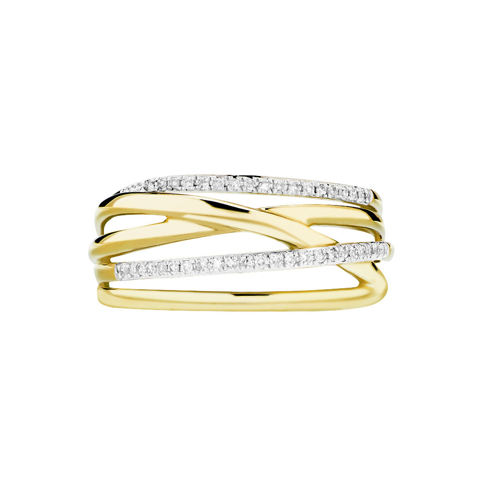 Bague Presilia Or Jaune Diamant - Bagues pierres précieuses Femme | Marc Orian