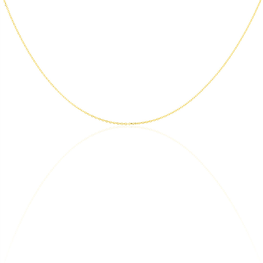 Cha&icirc;ne Igoa Maille For&ccedil;at Diamantee Or Jaune - Chaines Enfant | Marc Orian