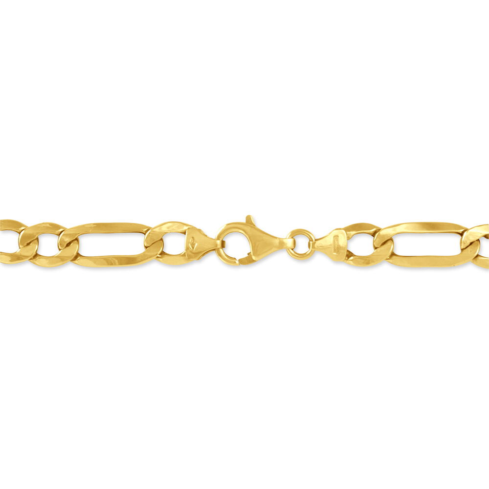 Bracelet Or Jaune Maille Altern&eacute;e - Bracelets mailles Homme | Marc Orian