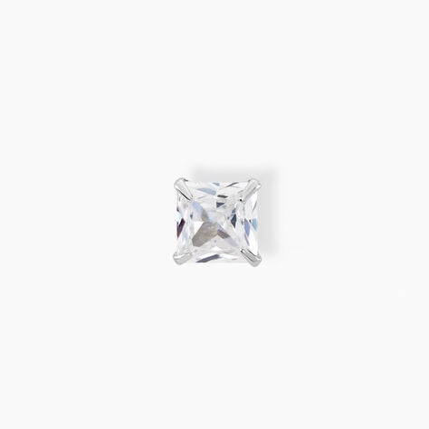 Boucle D'oreille Puce Unitaire Paco Argent Blanc Oxyde De Zirconium - Puces Homme | Marc Orian