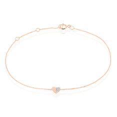 Bracelet Emilia Or Rose Diamant - Bracelets chaînes Femme | Marc Orian