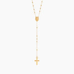 Collier Evelina Croix Maille Boule Or Jaune - Colliers ete Famille | Marc Orian