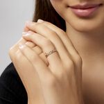 Alliance Fleur Diamantee Ruban Plat Or Jaune - Alliances duo Unisex | Marc Orian