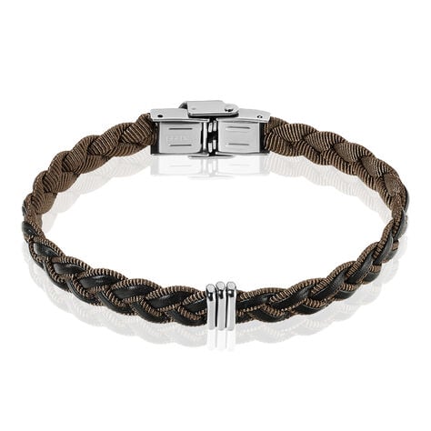 Bracelet Acier Blanc Trisse - Bracelets cuir Homme | Marc Orian