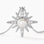 Collier Clementia Argent Blanc Perle De Culture Oxyde De Zirconium - Colliers avec pierres Femme | Marc Orian