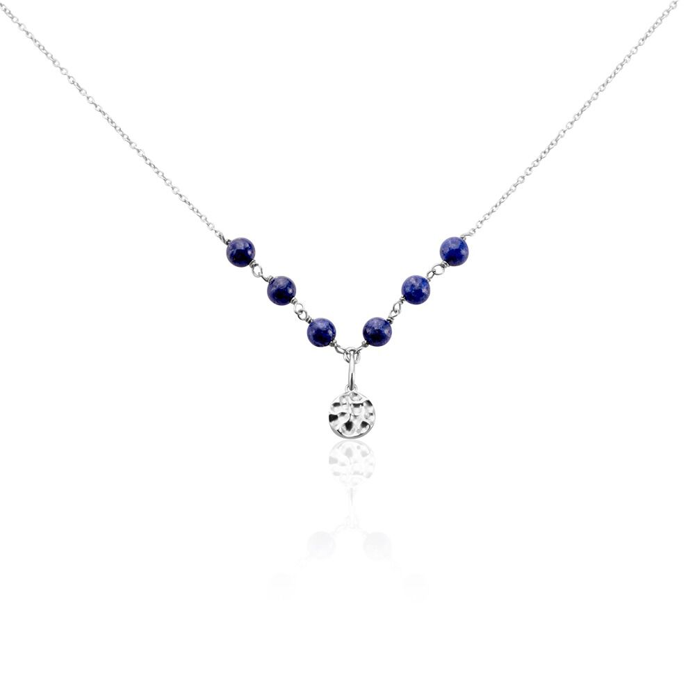 Collier Argent Kutrun Lapis Lazuli - Colliers avec pierres Femme | Marc Orian